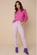 Calça Sarja Marmorizada  LILAS 46