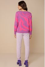 Calça Sarja Marmorizada  LILAS 46