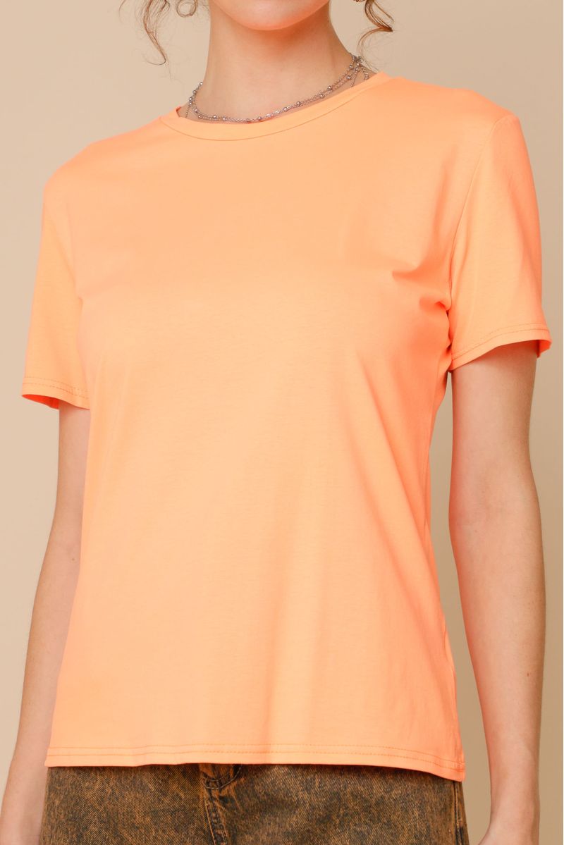 Camiseta Algodão Basic LARANJA G