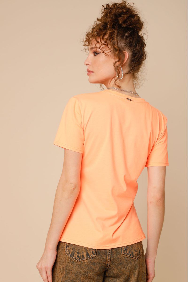 Camiseta Algodão Basic LARANJA G