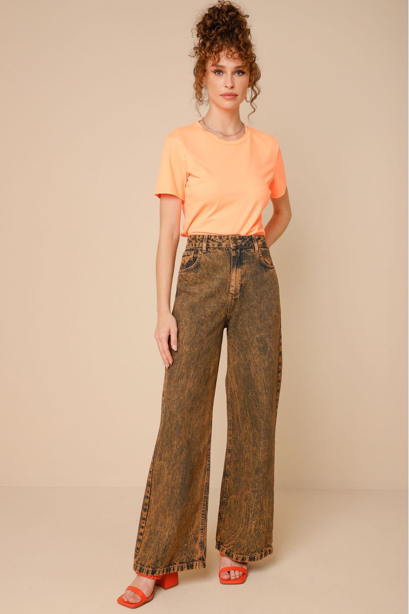 Camiseta Algodão Basic LARANJA G