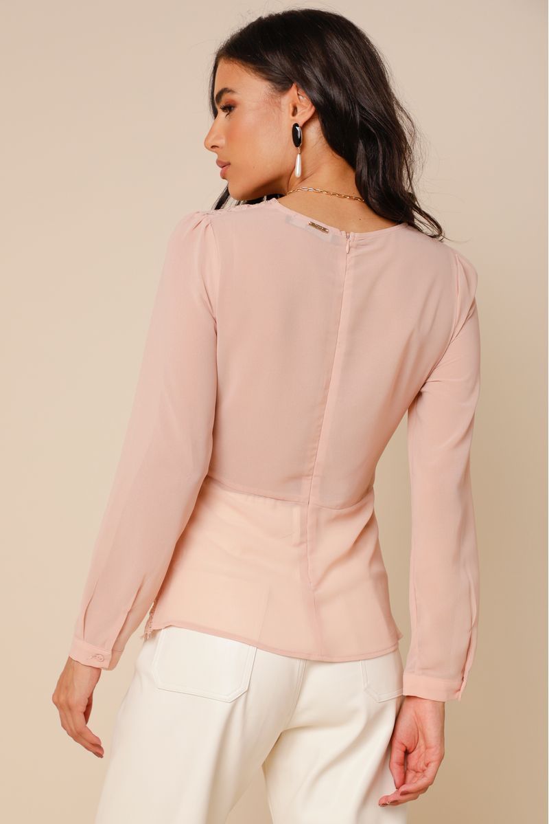 Blusa Lace Romantic ROSÊ 36