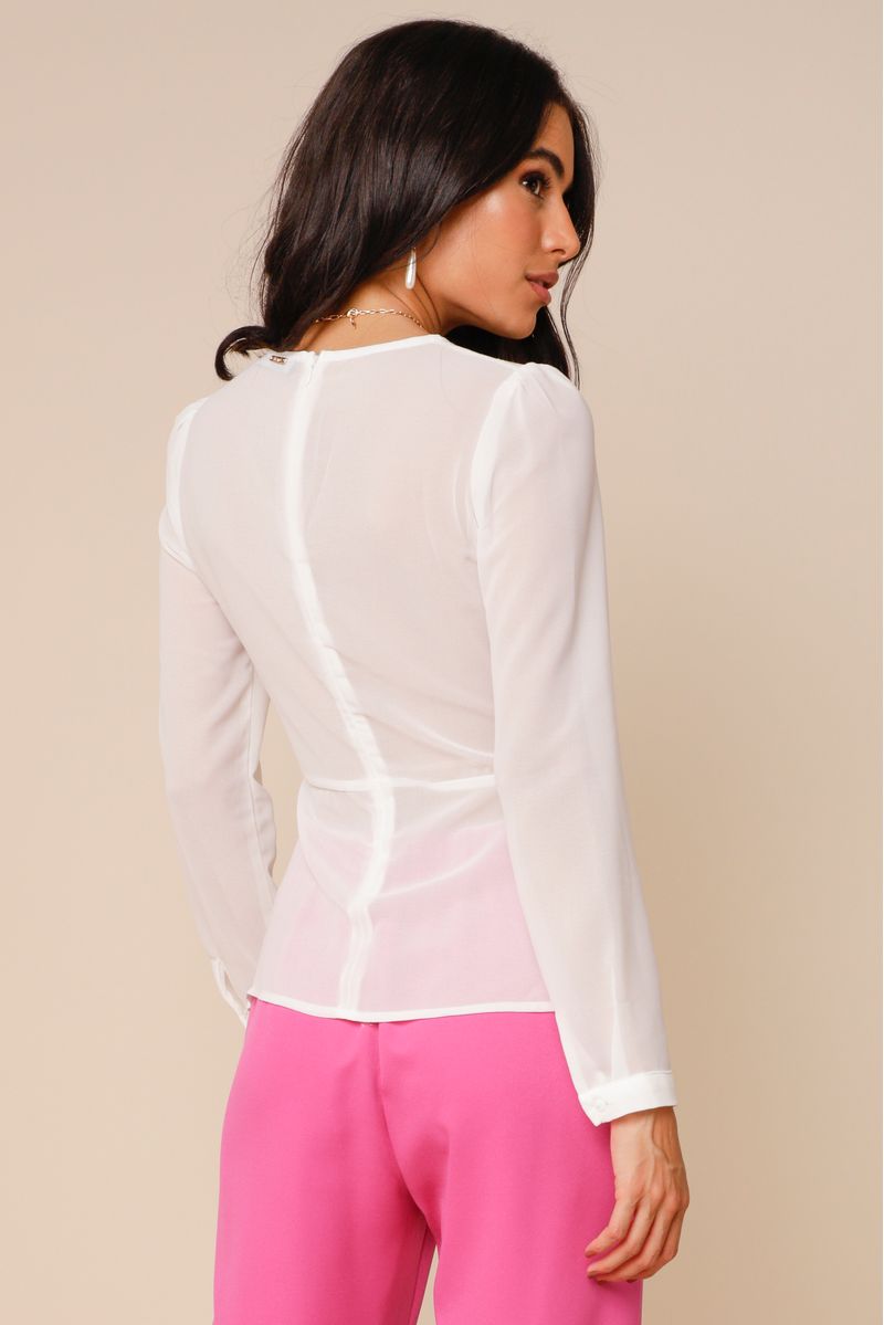 Blusa Lace Romantic OFF-WHITE 36