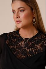 Blusa Lace Romantic PRETO 36