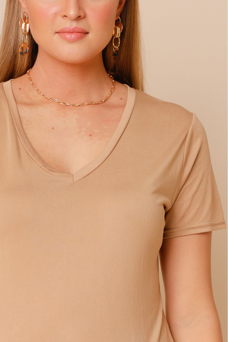 Camiseta Find Your Nude BEGE GG