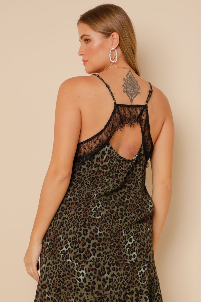 Regata Animal Print Letícia VERDE  36