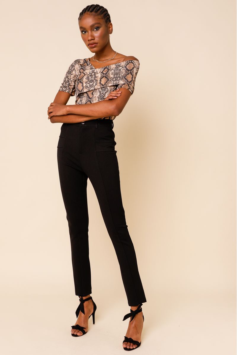 Body Oncinha Brilho BEGE P