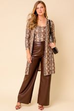 Conjunto Oncinha Brilho BEGE P