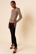 Blusa Cobra Glam MARROM P