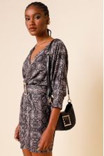 Vestido Cobra Glam CINZA P