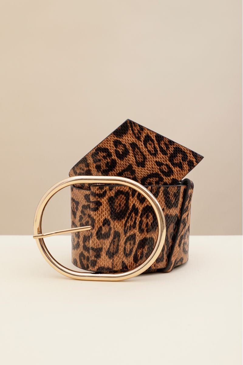 Cinto Super Animal Print CAMEL P
