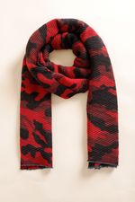 Echarpe Camuflado Sarjado  VERMELHO