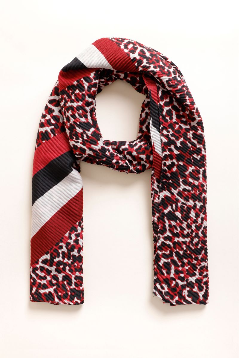 Echarpe Animal Print  VINHO