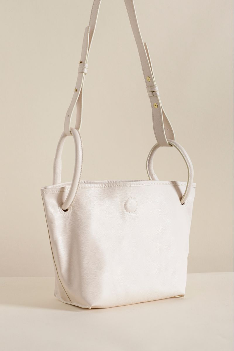 Bolsa Alça Com Argolas BEGE
