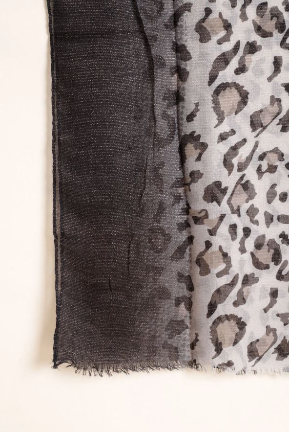 Echarpe-Duo-Color-Animal-PRETO