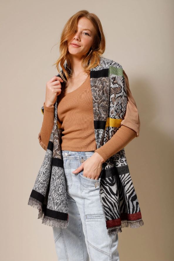 Echarpe-Animal-Print-E-Cores--PRETO