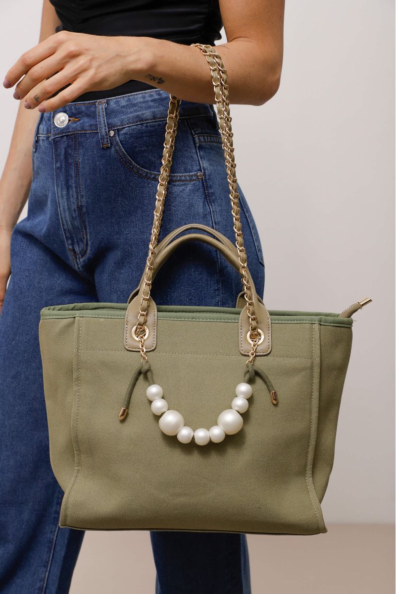 Bolsa-Tote-Alca-Perolas-E-Correntes-VERDE-OLIVA