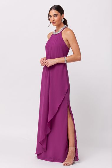 Vestido Festa cava Americana  ROXO