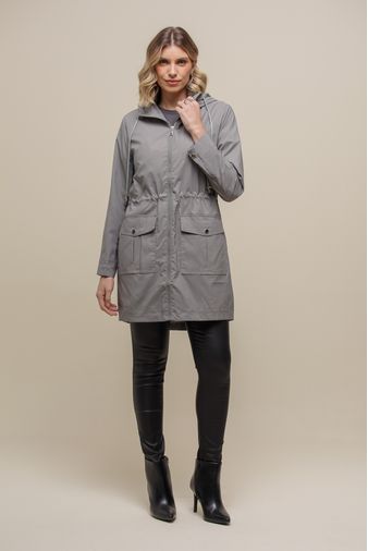 Capa de Chuva Bolsos       CINZA