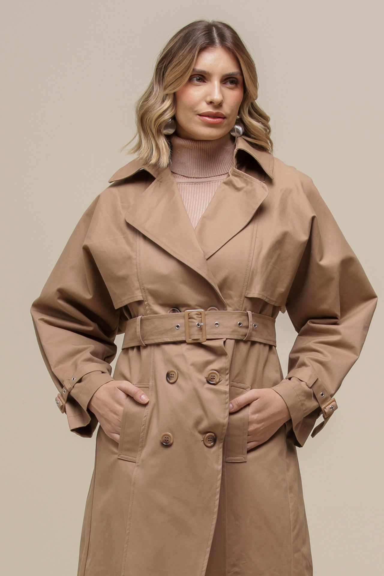 ジャケット・アウター nestrobe SUPIMA COTTON TRENCH COAT BEIGE スーピマコットン タブ付カラーコート | 大阪高島屋店 | nest Robe